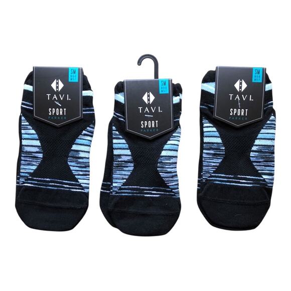 3 Pair Tavi Noir NWT Supportive Ultralight Low-Rise Parker Socks Breezy Small - Picture 2 of 10